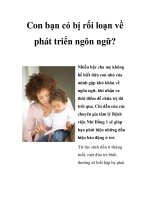 Con bạn có bị rối loạn về phát triển ngôn ngữ? pot