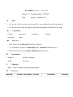 Giáo án Anh văn lớp 11 - Unit 7 - Period 52 doc