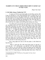 Nghiên cứu phát triển phân bón vi sinh vật ở Việt Nam