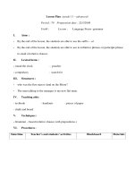 Giáo án Anh văn lớp 11 - Unit 9 - Period 79 docx