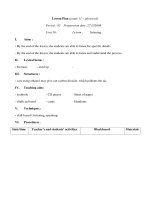 Giáo án Anh văn lớp 11 - Unit 10 - Period 82 pptx