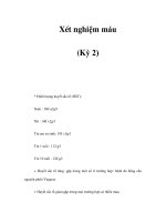 Xét nghiệm máu (Kỳ 2) pot