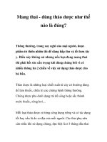 Mang thai - dùng thảo dược như thế nào là đúng? ppt