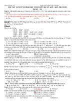 trắc nghiệm ôn thi đại học sinh học