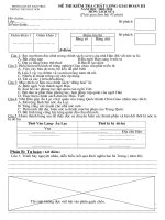 Đề + Đáp án Lịch sử 6 - GĐIII