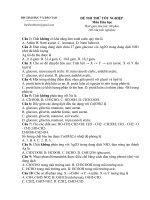 Đề thi Thử Tốt nghiệp-12