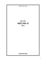giáo án ngữ văn lớp 10 hk2 cơ bản