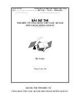 Bài dự thi tìm hiểu công đoàn việt nam