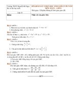 Đề thi chọn HSG cuối năm lớp 8