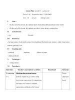 Giáo án Anh văn lớp 11 - Unit 10 - Period 84 doc