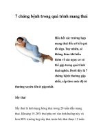 7 chứng bệnh trong quá trình mang thai ppsx