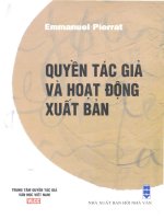 quyền tác giả và hoạt động xuất bản ﻿