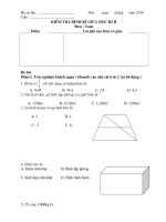 De KT GK II Mon Toan Lop 5