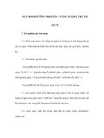 SUY DINH DƯỠNG PROTEIN - NĂNG LƯỢNG TRẺ EM (Kỳ 5) pdf