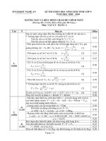 Đáp án Lý HSG tỉnh NA 09-10