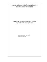 Phát huy hiệu quả kĩ năng lập niên biểu môn Lịch sử 8