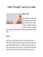 Năm “bí mật” của trẻ sơ sinh doc