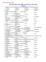 Thi thử Anh ĐH_CĐ 2010 số 10