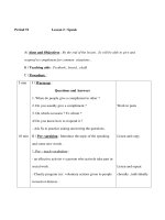 Giáo án Anh văn lớp 9 - Unit 8 Celebrations - Period 51 - Lesson 2 : Speak pps