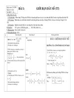 GIỚI HẠN DÃY SỐ (TT) pdf