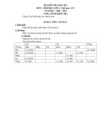 DE KIEM TRA HOC KI I  - SINH 6 - 2009 - 2010