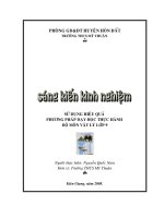 Sử dụng hiệu quả PP dạy thực hành môn Lý lớp 9