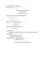 Đề Kiểm tra chất lượng đầu vào lớp 9