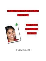 HOW TO SUCCEED IN SCHOOL AND UNIVERSITY - A GUIDE FOR PARENTS AND STUDENTS pot