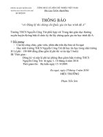 Thông báo thi chứng chỉ A tin học