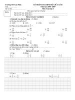Đề KT Toán 4 giữa kì II