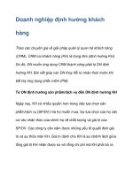 Doanh nghiệp định hướng khách hàng ppt