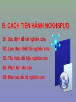 CÁCH TIẾN HÀNH NCKHSPƯD