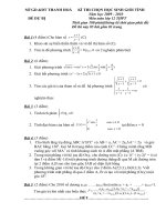 Đề dư bị chon HSG tỉnh Thanh hoá