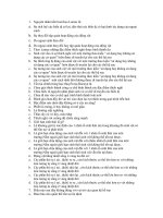 câu hỏi trắc nghiệm tién hoá