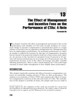 Commodity Trading Advisors: Risk, Performance Analysis, and Selection Chapter 13 pps