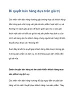 Bí quyết bán hàng dựa trên giá trị pptx