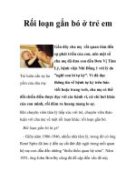 Rối loạn gắn bó ở trẻ em pdf