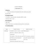 Anh văn 7 - Unit fifteen: Going out - Phần 1 pdf