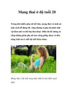 Mang thai ở độ tuổi 20 docx