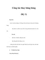 Công tác thay băng bỏng (Kỳ 1) ppt