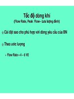 Bài giảng Chọn lựa và cài đặt thở máy (Phần 6) pdf