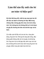 Làm thế nào lấy mũi cho bé an toàn và hiệu quả? pdf