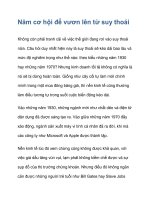 Năm cơ hội để vươn lên từ suy thoái pptx