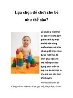 Lựa chọn đồ chơi cho bé như thế nào? potx