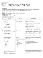 THỰC HÀNH MÁY TÍNH CASIO doc