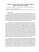 Nghiên cứu khả năng sử dụng khô dầu phộng trong khẩu phần lợn thịt