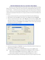 Chuyển đổi bảng mã trong văn bản Word