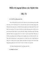 Điều trị ngoại khoa các bệnh tim (Kỳ 3) ppt