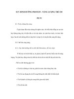 SUY DINH DƯỠNG PROTEIN - NĂNG LƯỢNG TRẺ EM (Kỳ 4) ppsx