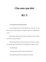 Cầm máu tạm thời (Kỳ 2) potx